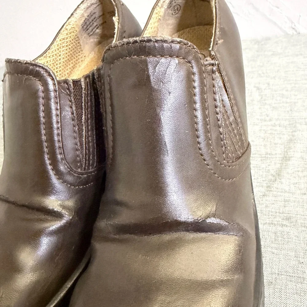Lower East‎ Side Platform Loafers Womens 5.5 Brown Y2K Chunky Grunge Lug Sole
